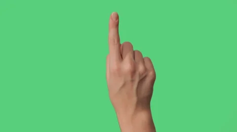 Touch Screen Hand Gestures  for tablets and smartphones on green screen Vidéo 27121495