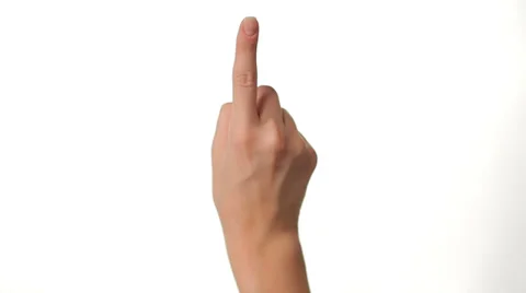 Touch Screen Hand Gestures for tablets and smartphones on White Background Vidéo 27122758