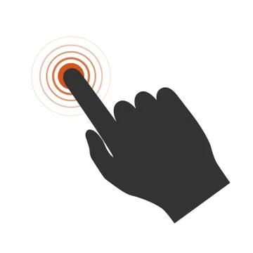 Touch screen icon. Vector illustration. Stock Illustration