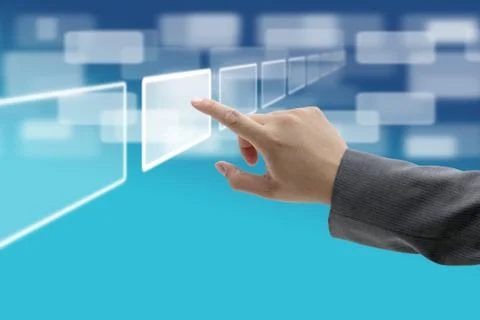 Touch screen interface Stock Illustration