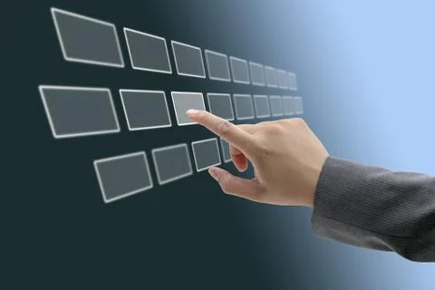 Touch screen interface Illustrazione stock