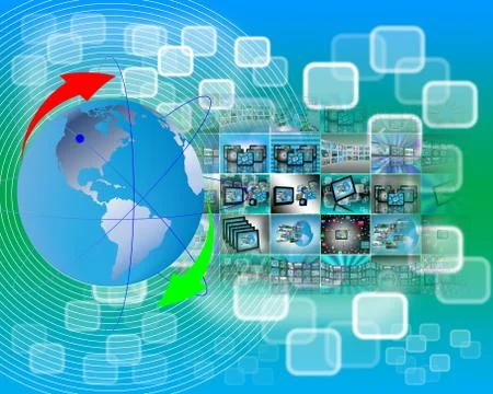 Touch screen interface Illustrazione stock