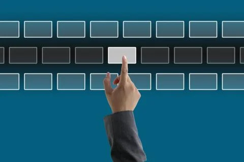 Touch screen interface Stock Photos