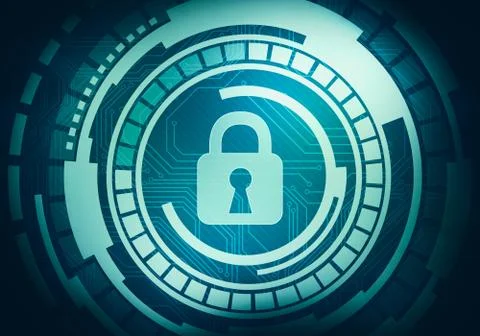 Touch screen  interface with security and safety lock Stock Illustration