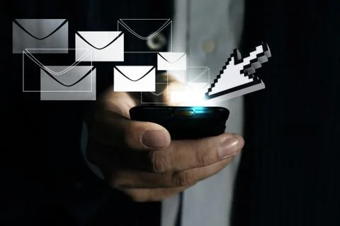 Touch screen mobile phone Stock Illustration