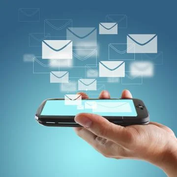 Touch screen mobile phone Stock Illustration