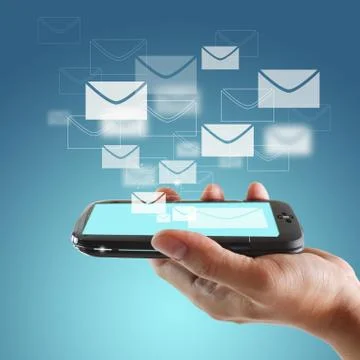 Touch screen mobile phone Stock Illustration