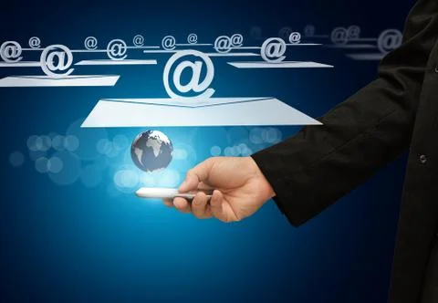 Touch screen mobile phone Stock Illustration