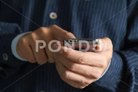 Touch screen mobile phone Stock Photos