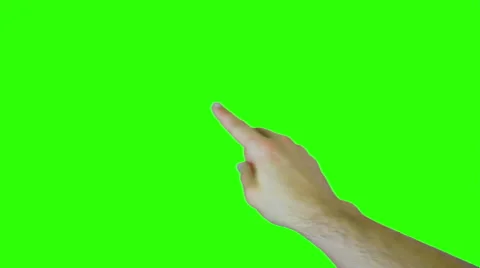 Touch screen motions. Green screen. Stock Footage 41430673