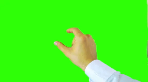 Touch screen motions. Green screen. Stock Footage 41430776