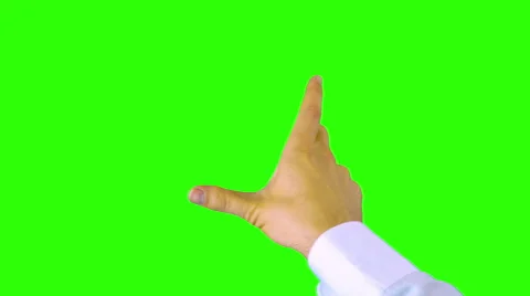 Touch screen motions. Green screen. Stock Footage 41430923