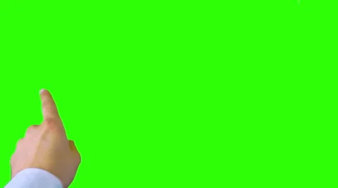 Touch screen motions. Green screen. Stock Footage 41430972