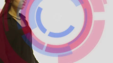 Touch screen  open tv Video stock 54525671