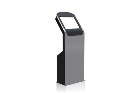 Touch screen self-service terminal Stock Illustration