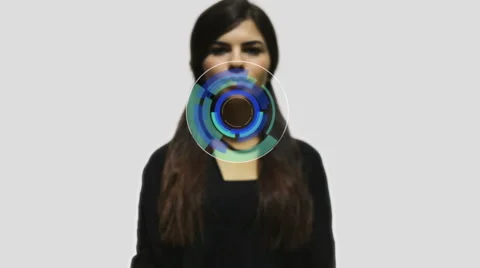 Touch screen sign virtual pc window Stock Footage 54529395