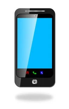 Touch Screen Smart Cell Phone Illustrazione stock
