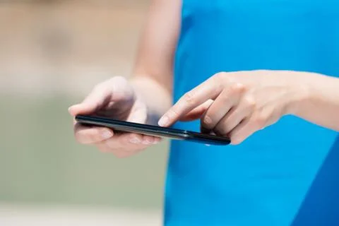Touch screen smart phone Stock Photos