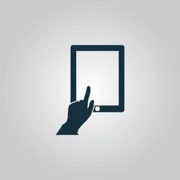 Touch screen tablet Stock Illustration