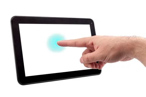 Touch screen tablet Foto stock