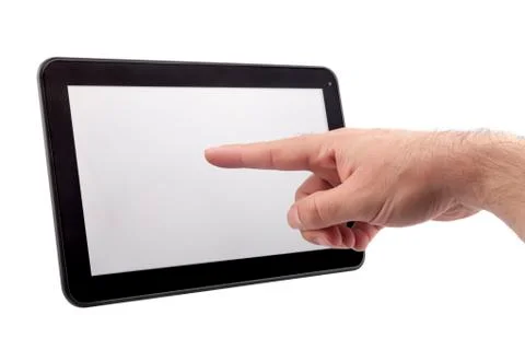 Touch screen tablet Foto stock