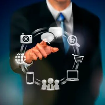 Touch screen technology Stock Illustration