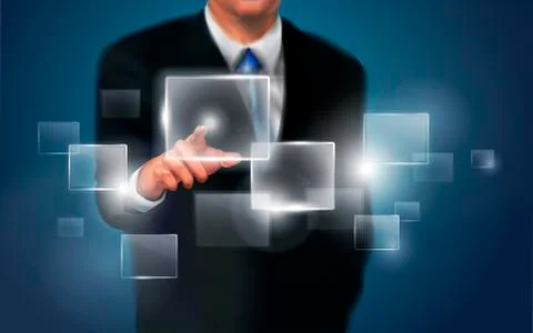Touch screen technology Stock Illustration