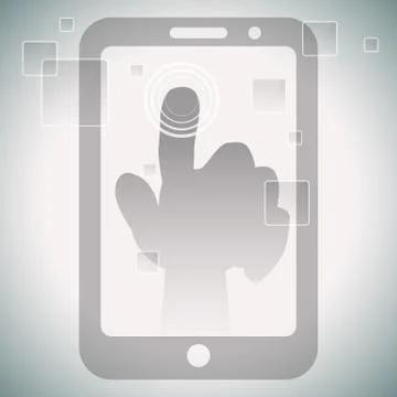 Touch Screen Technology Stock Illustration