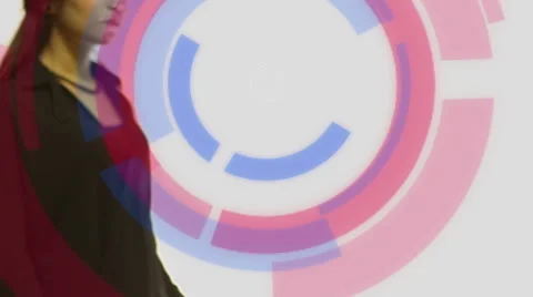 Touch screen to upload data Stock Footage 54526521