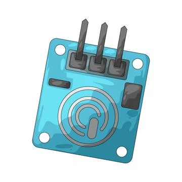 Touch sensor illustration Illustrazione stock