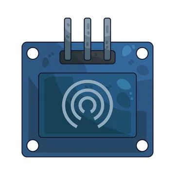 Touch sensor illustration Stock Illustration