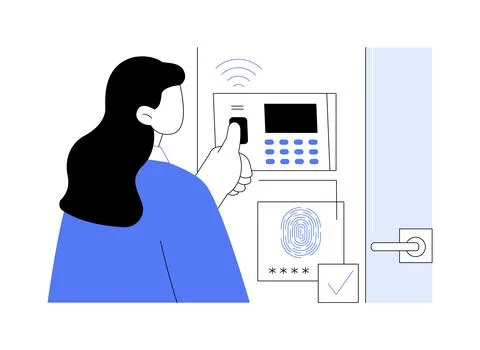 Touch sensor isolated cartoon vector illustrations. Stock Illustration