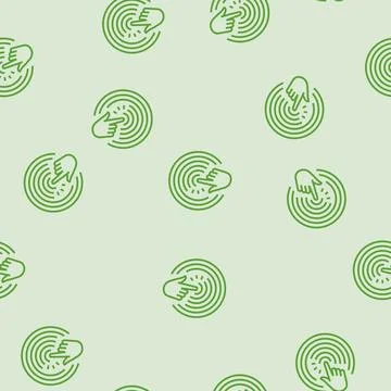 Touch sensor social robotics line seamless pattern Stock Illustration