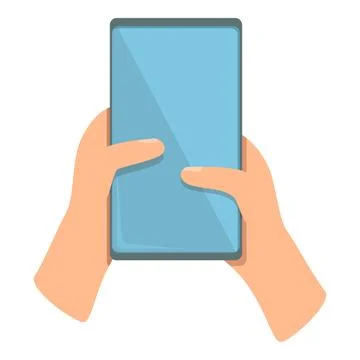 Touch smartphone icon cartoon vector. Phone screen Stock Illustration