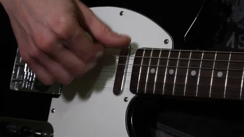 Touch the strings. Strumming Stock Footage 71091597