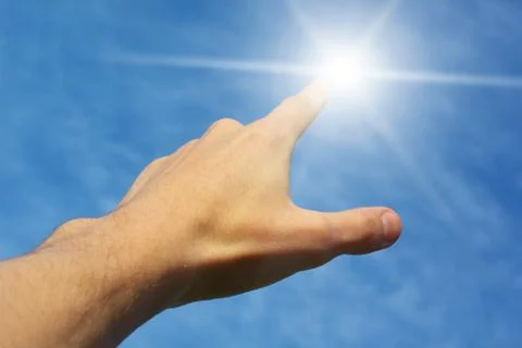 Touch the sun Stock Photos