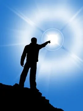 Touch to the Sun Stock-Fotos