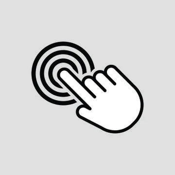 Touch vector icon. Illustration isolated for graphic and web design 스톡 일러스트