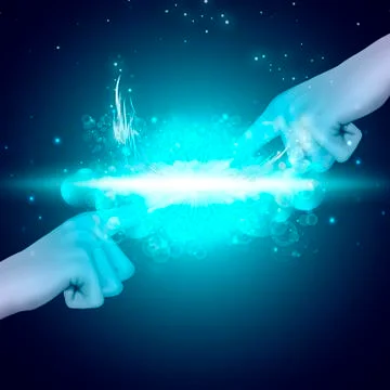 The touch of your fingers Stock Illustration