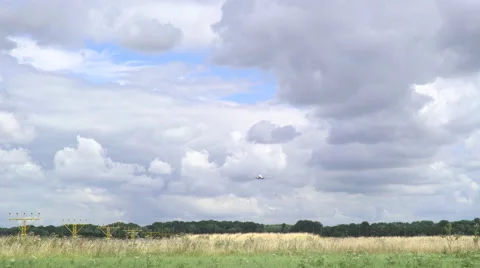 Touchdown Boeing 737-800 Corendon Schiphol 14 July 2016 Stock Footage 65088460