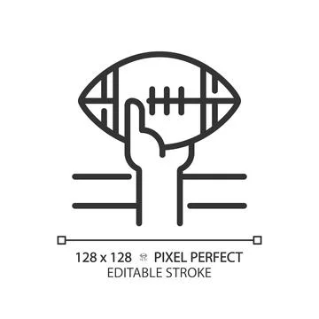 Touchdown linear icon Stock Illustration
