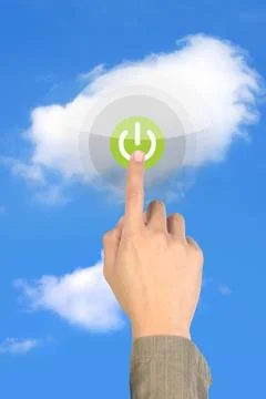 Touching cloud Stock Photos