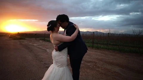 Touching Foreheads At Sunset Stock Footage 114888254
