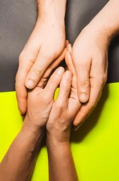 Touching hands. support and support between lovers. Valentine's Day. view fro 스톡 사진