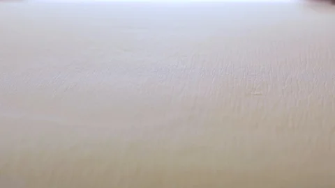Touching a memory foam mattress Stock Footage 127639181