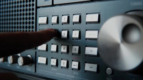 Touching number buttons Stock Footage 246650315