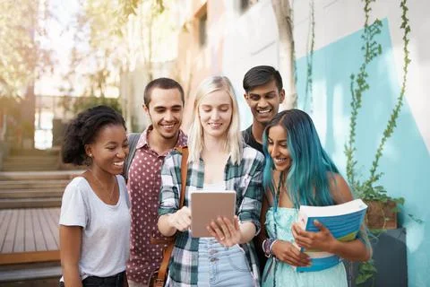 Touching our way to a better future Stock Photos