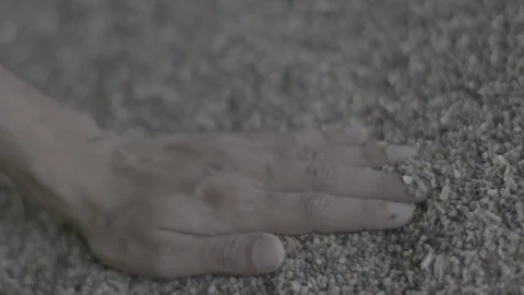 Touching Pile Grains Video stock 112414628