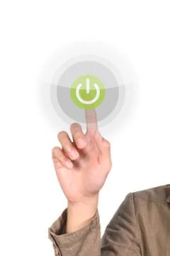 Touching screen Stock Photos