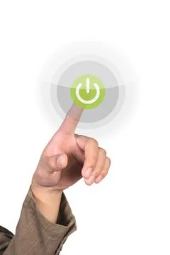 Touching screen Stock Photos